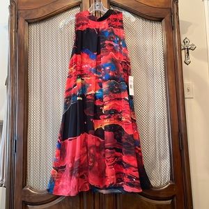 Signature by Robbie Bee - flowy chiffon dress. Size 12